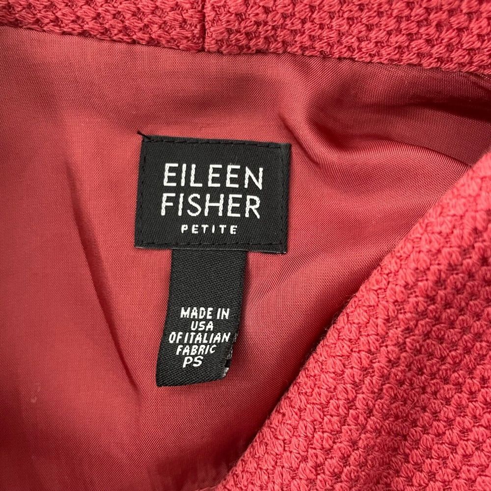 Eileen Fisher Wool Knit Jacket Size Petite‎ Small Workwear Classic Business - Picture 6 of 8